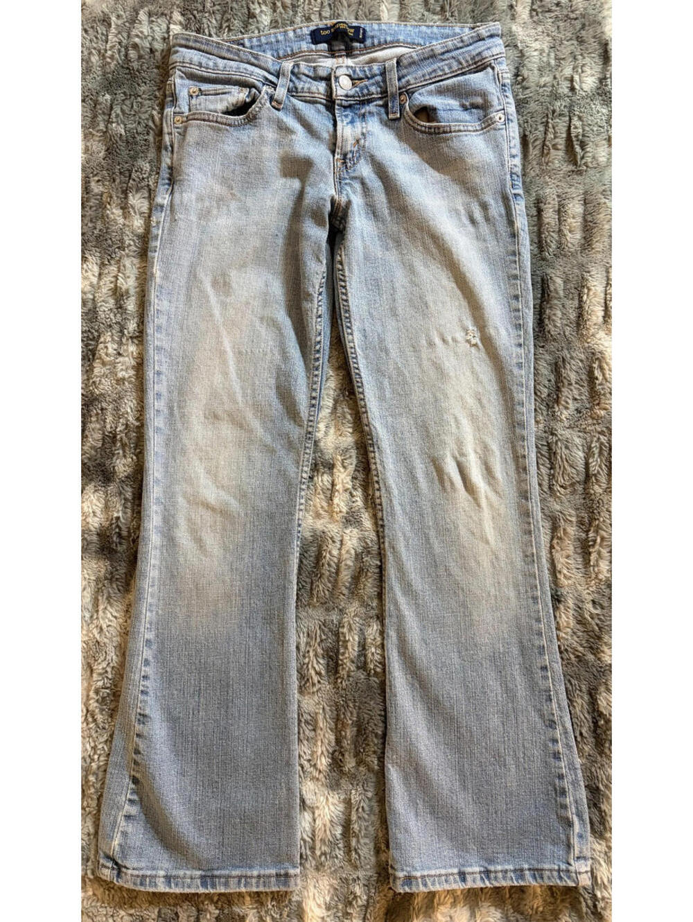 Levi's 524 Too Superlow Bootcut Jeans Womens 7S Light Wash Y2K